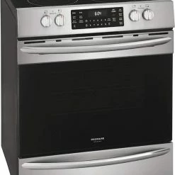 Outlet 👏 Frigidaire Gallery 29-7/8 in. Electric 5-Burner Smoothtop Freestanding Range in Stainless Steel ✔️
