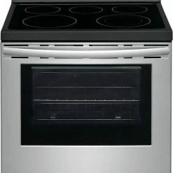 Deals 🎉 Frigidaire 29-7/8 in. Electric 4-Burner Smoothtop Freestanding Range in Stainless Steel 🌟