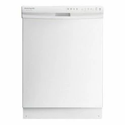 Flash Sale 🎁 Frigidaire 24 in. 55dB 4-Cycle Fully Console Built-In Dishwasher in White ⭐