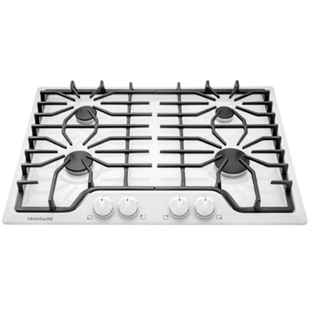 Brand new ๐ Frigidaire 30 in. 4-Burner Gas Cooktop with Continuous Cast Iron Grates in White ๐งจ