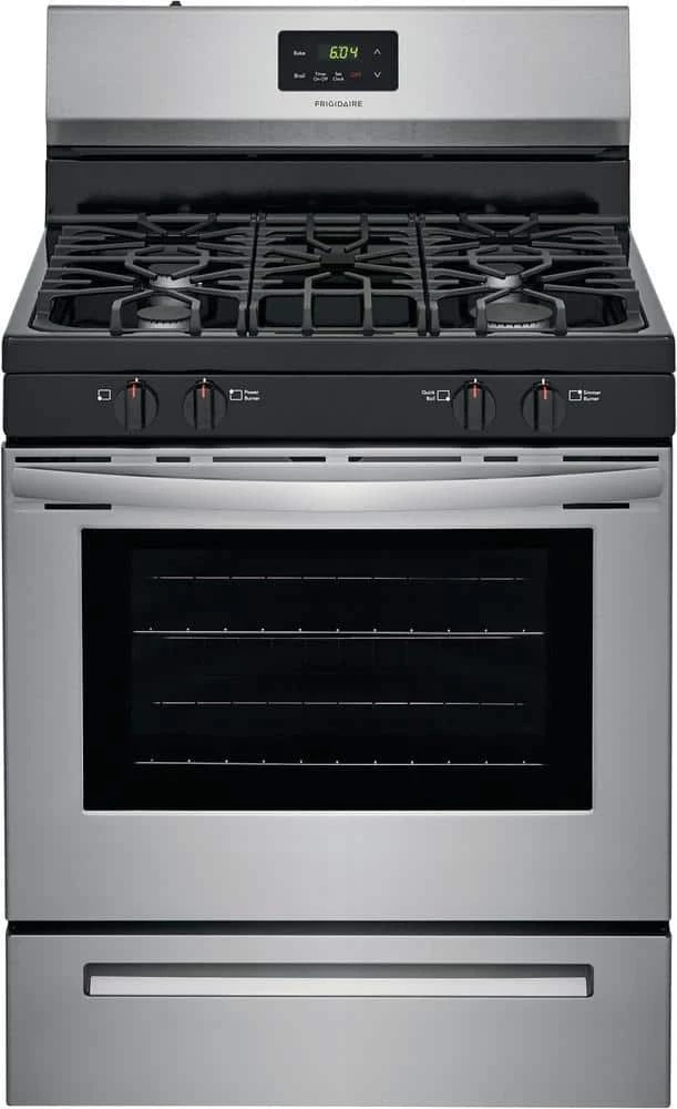 Buy ๐ Frigidaire 29-7/8 in. Gas 4-Burner Sealed Freestanding Range in Stainless Steel โ