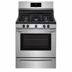 Best deal 🎉 Frigidaire 29-7/8 in. Gas 5-Burner Sealed Freestanding Range in Stainless Steel 🌟